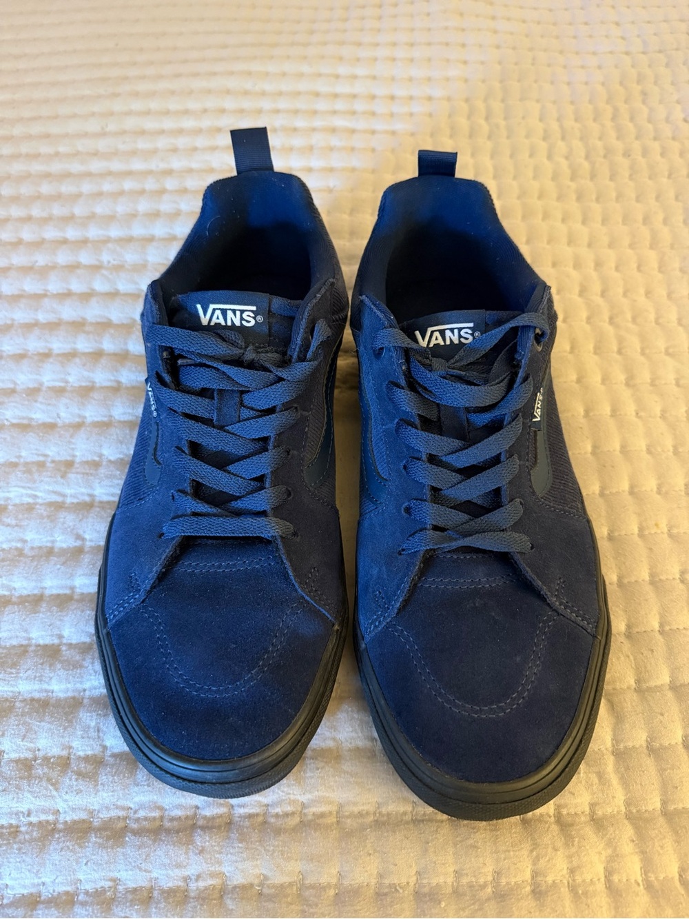Vans Filmore Men's Navy Suede Low-Top Lace Sneakers
